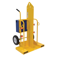 Welding Cylinder Torch Cart, Pneumatic Wheels, 24" W x 19-1/2" L Base, 500 lbs. CSL Industriel Inc.