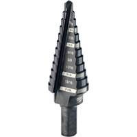 Foret &eacute;tag&eacute; no 4, 3/16" - 7/8", Incr&eacute;ments de 1/16", Acier rapide CSL Industriel Inc.