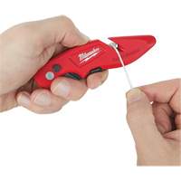 Fastback Flip Utility Knife, 2" Blade, Carbon Steel Blade, Metal Handle CSL Industriel Inc.