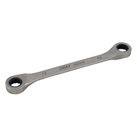 Double Box End Gear Ratcheting Wrench, 12 Point, 8 mm x 9 mm, Plain Finish CSL Industriel Inc.