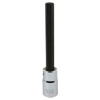 Extra Long Bit Socket, Hex, 10 mm x 128 mm L, 1/2" Square Drive Drive CSL Industriel Inc.