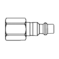 Raccords rapides - 1/2" industriel, &agrave; soupape/1 voie - Abouts, 3/8" CSL Industriel Inc.
