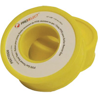 Gas & Oil PTFE Pipe Thread Tape, 12.7 mm (1/2") x 6.6 m (21.67'), Yellow CSL Industriel Inc.