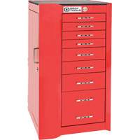 Pro+ Left Side Rider Tool Cabinet, 8 Drawers, 19" W x 19" D x 36-1/2" H, Red CSL Industriel Inc.