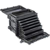 Armoire &agrave; outils mobile Gen 2, 24" la, 7 tiroirs, Noir CSL Industriel Inc.