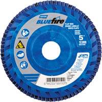 BlueFire R884P Coarse Grit Flap Disc, 5" x 7/8", Type 27, 60 Grit, Zirconia Alumina CSL Industriel Inc.