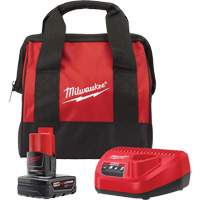 M12 Battery Pack & Charger Starter Kit, Lithium-Ion, 12 V, 4 A CSL Industriel Inc.