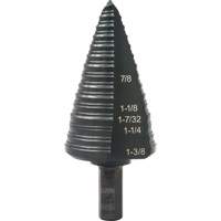 Foret &eacute;tag&eacute; &agrave; trous multiples no 12, 7/8" - 1-3/8", Incr&eacute;ments de 1/16", Acier rapide CSL Industriel Inc.