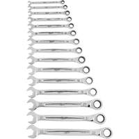 Ratcheting Wrench Set, Combination, 15 Pieces, Metric CSL Industriel Inc.