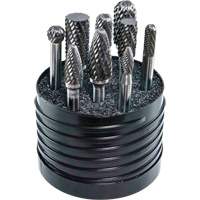 DRILLCO Magnum SET 1 Solid Carbide Double Cut Burr Set, 8 Pieces CSL Industriel Inc.
