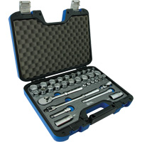12 Point SAE & Metric Socket Attachment Set, 33 Pcs, 3/8" Drive Size CSL Industriel Inc.