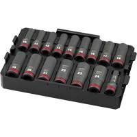 Shockwave Impact Duty Packout Socket Set, 16 Pcs, Impact, 1/2" Drive Size, Deep CSL Industriel Inc.