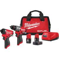 M12 FUEL 1/2" Drill Driver & 1/4" Hex Impact Driver Combo Kit, Lithium-Ion, 12 V CSL Industriel Inc.