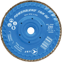 PowerBlend TRM QC Trimmable Flap Disc, 4-1/2" x 5/8"-11, Type 27, Z60 Grit, Zirconia Alumina CSL Industriel Inc.