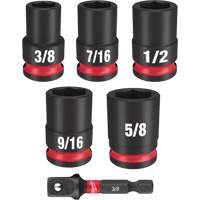 Shockwave Impact Duty SAE Socket Set, 6 Pcs, Impact, 3/8" Drive Size CSL Industriel Inc.