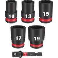 Shockwave Impact Duty Metric Socket Set, 6 Pcs, Impact, 3/8" Drive Size CSL Industriel Inc.