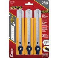 H-1 Classic Extra Heavy-Duty Utility Knife with Rubber Grip Inset, 25 mm CSL Industriel Inc.