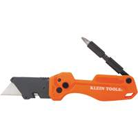 Folding Utility Knife With Driver, 1" Blade, Steel Blade, Plastic Handle CSL Industriel Inc.