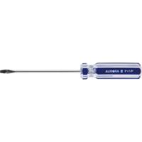 Blue Transparent Striped Slotted Screwdriver, 1/8" Tip, Round, Plastic Handle CSL Industriel Inc.