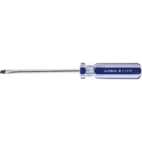 Blue Transparent Striped Slotted Screwdriver, 3/16" Tip, Round, Plastic Handle CSL Industriel Inc.