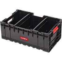 Arx Tool Crate with Dividers, 22-7/10" x 14-1/10" x 9-3/10", Black CSL Industriel Inc.