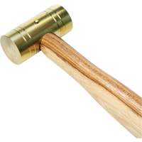 Brass Hammer with Hickory Handle, 1 lbs Head Weight, 11" L CSL Industriel Inc.