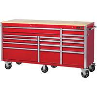 PRC7215 Pro Series Roller Cabinet, 15 Drawers, 72" W x 24" D x Red CSL Industriel Inc.