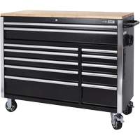HDRC5212 HD Series Roller Cabinet, 12 Drawers, 51-1/4" W x 21" D x 40-3/10" H, Black CSL Industriel Inc.