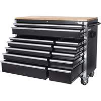 HDRC5212 HD Series Roller Cabinet, 12 Drawers, 51-1/4" W x 21" D x 40-3/10" H, Black CSL Industriel Inc.