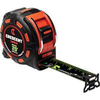 Shockforce NITE EYE Magnetic Tape Measure, 1-1/4" x 25', SAE Graduations CSL Industriel Inc.