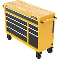 Postes de travail industriel mobile, 8 tiroirs, 52" la x Jaune CSL Industriel Inc.