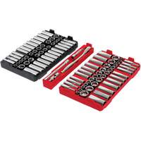 Metric/SAE Ratchet & Socket Set with PACKOUT Low-Profile Organizer, 98 Pcs, 3/8" Drive Size CSL Industriel Inc.