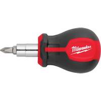 6-in-1 Stubby Multi-Bit Screwdriver, 3" L, Cushion Grip Handle CSL Industriel Inc.