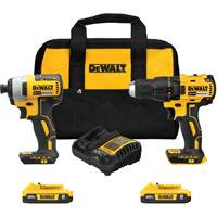 Drill & Impact Driver Combo Kit, Lithium-Ion, 20 V CSL Industriel Inc.