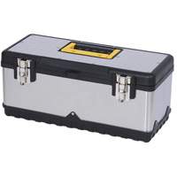 JPSTB-20 Stainless Steel Hand Tool Box, 9-63/100" D x 20" W x 8-7/8" H, Black/Silver CSL Industriel Inc.