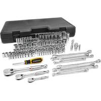 1/4", 3/8" & 1/2" Drive 6 & 12 Point Standard & Deep SAE/Metric Mechanics Tool Set CSL Industriel Inc.