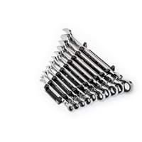 90-Tooth 12 Point SAE Wrench Set, Flex Head/Ratcheting Combination, 10 Pieces, Imperial CSL Industriel Inc.