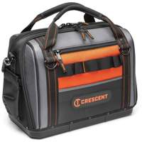 17" Tradesman Closed Top Tool Bag, Polyester, 3 Pockets, Black/Grey/Orange CSL Industriel Inc.