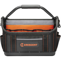 17" Tradesman Open Top Tool Bag, Polyester, 25 Pockets, Black/Orange CSL Industriel Inc.