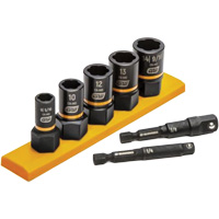 Jeu de douilles d'extraction m&eacute;trique Bolt Biter, 7 Mcx, Chocs, Prise de 1/4"/3/8" CSL Industriel Inc.