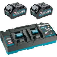 Ensemble de d&eacute;part XGT avec chargeur rapide &agrave; deux ports et deux batteries de 4?Ah, 40 V, Lithium-ion CSL Industriel Inc.