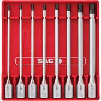 Long SAE Bit Socket Set, Hex, 3/8" Drive, 8 Pcs CSL Industriel Inc.
