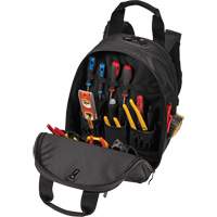 Phantom Collection 36-Pocket Tool Backpack, 11" L x 14-1/2" W, Black, Ballistic/Polyester CSL Industriel Inc.