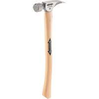 Titanium Milled Face Hammer with Curved Hickory Handle, 14 oz., Wood Handle, 18" L CSL Industriel Inc.