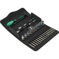 Jeu de cl&eacute; &agrave; cliquet SA 14 Zyklop Comfort avec levier dinversion, 28 Mcx, Prise de 1/4" CSL Industriel Inc.