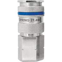 QUIKSILVER Industrial Quick Coupler, Nickel Plated Brass, 3/8", Female NPT, 435 PSI CSL Industriel Inc.
