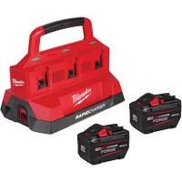 Ensemble de d&eacute;marrage M18 Forge avec 2 bloc-piles et chargeur rapide &agrave; six baies, Lithium-ion, 18 V, 12 Ah CSL Industriel Inc.