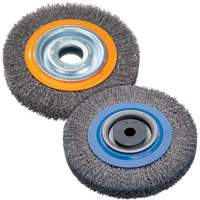 Wire Wheel Brush, 8" Dia., 0.118" Fill, 1-1/4" Arbor CSL Industriel Inc.