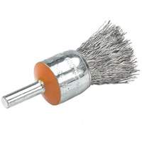 Mounted End Brush with Crimped Wires, 1/2", 0.01" Fill, 1/4" Shank CSL Industriel Inc.