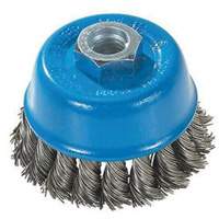 Knot-Twisted Wire Cup Brush, 3" Dia. x M10x1.25 Arbor CSL Industriel Inc.